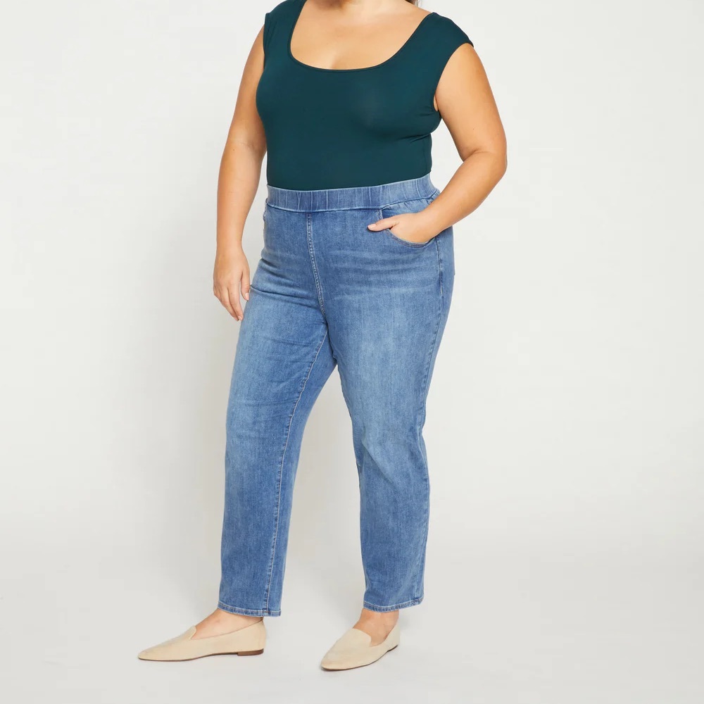 NWT Universal Standard ComfortDenim Stovepipe Jeans 28 Inch Inseam Size 16